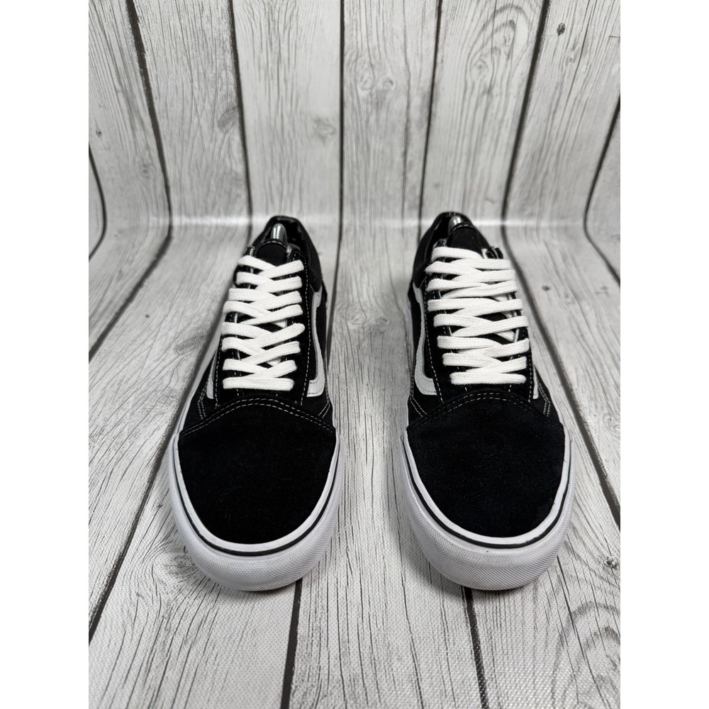 VANS Old Skool Low Top Canvas Suede Sneakers Mens 8 /Womens 9.5 Black & White